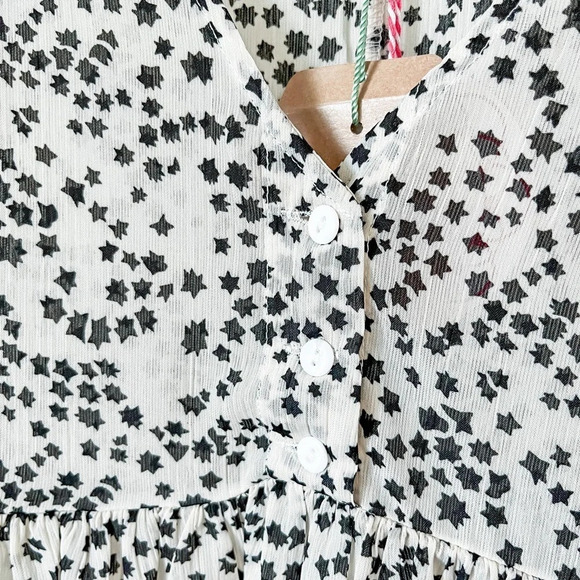 NWT Umgee Star Starburst Tunic Blouse Size Small Oversized Flowy - Picture 4 of 11